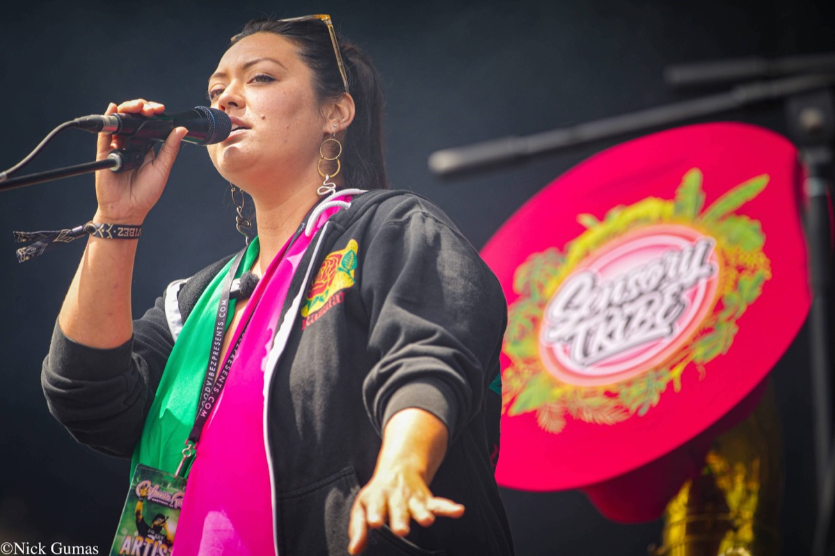 Sensory TRiBE vocalist performing at California Roots
